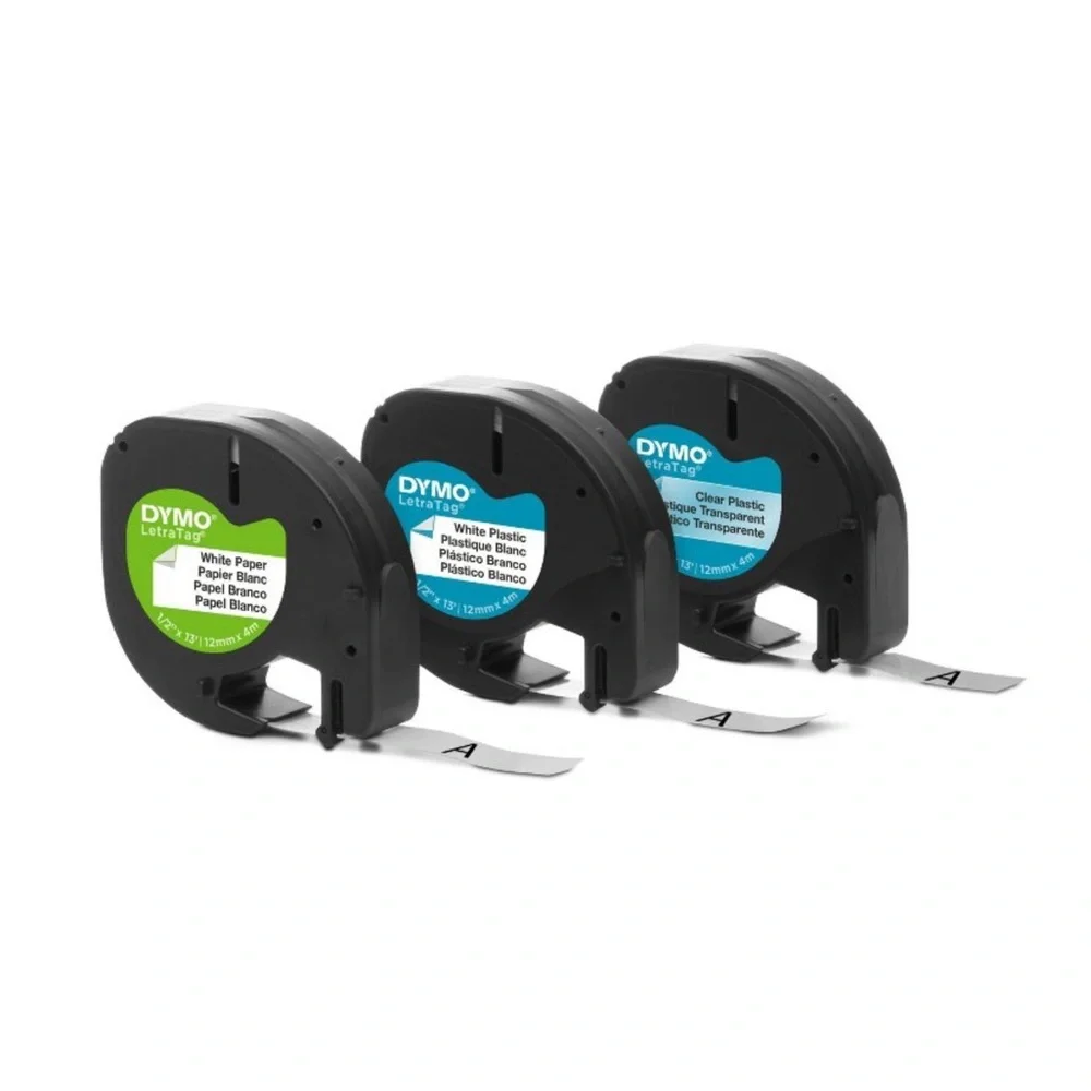 Brand new, unused Dymo LetraTag Labels 3 pack